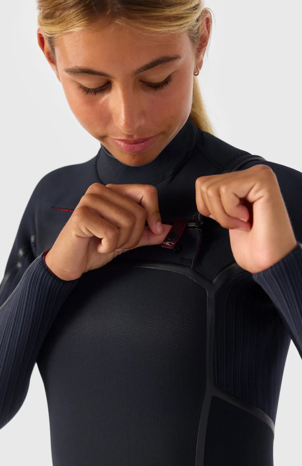 DamesHyperfreak Fire 4/3mm+ Chest Zip Full Wetsuit| Zwart