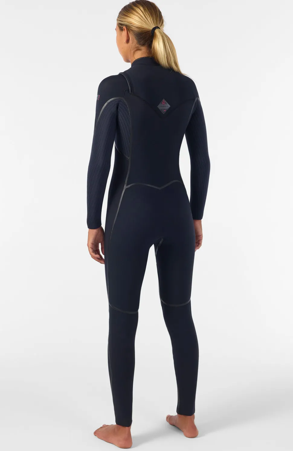 DamesHyperfreak Fire 4/3mm+ Chest Zip Full Wetsuit| Zwart