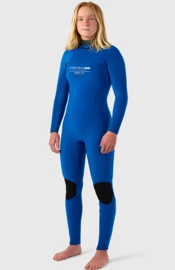 DamesHyperfreak Plus 3/2mm Chest Zip Full Wetsuit| Zwart