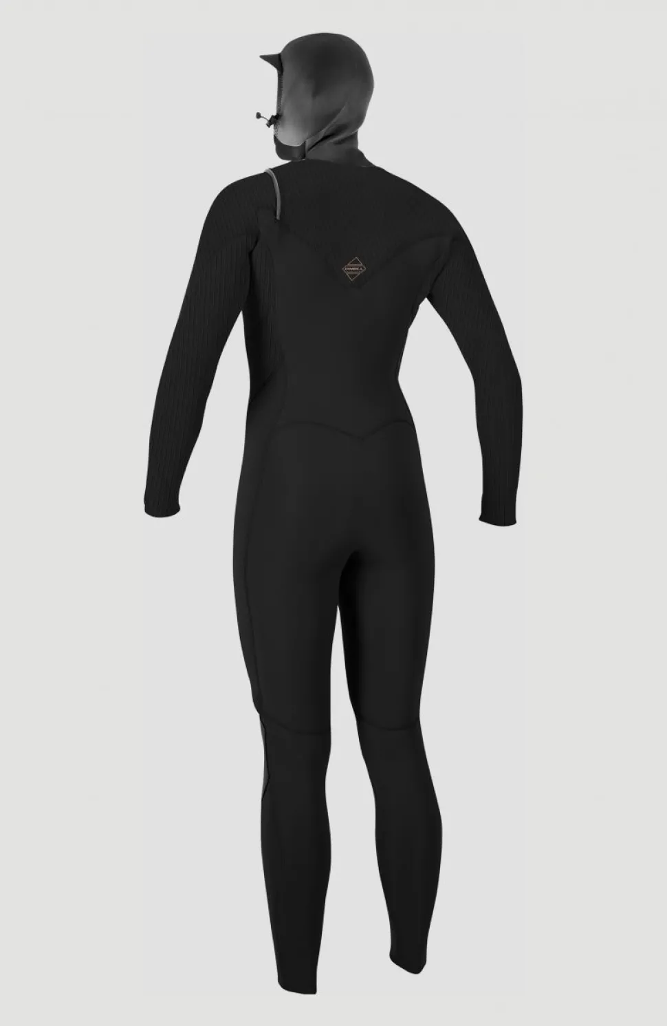 DamesHyperfreak Plus 5/4mm Chest Zip Full Wetsuit with Hood| Zwart