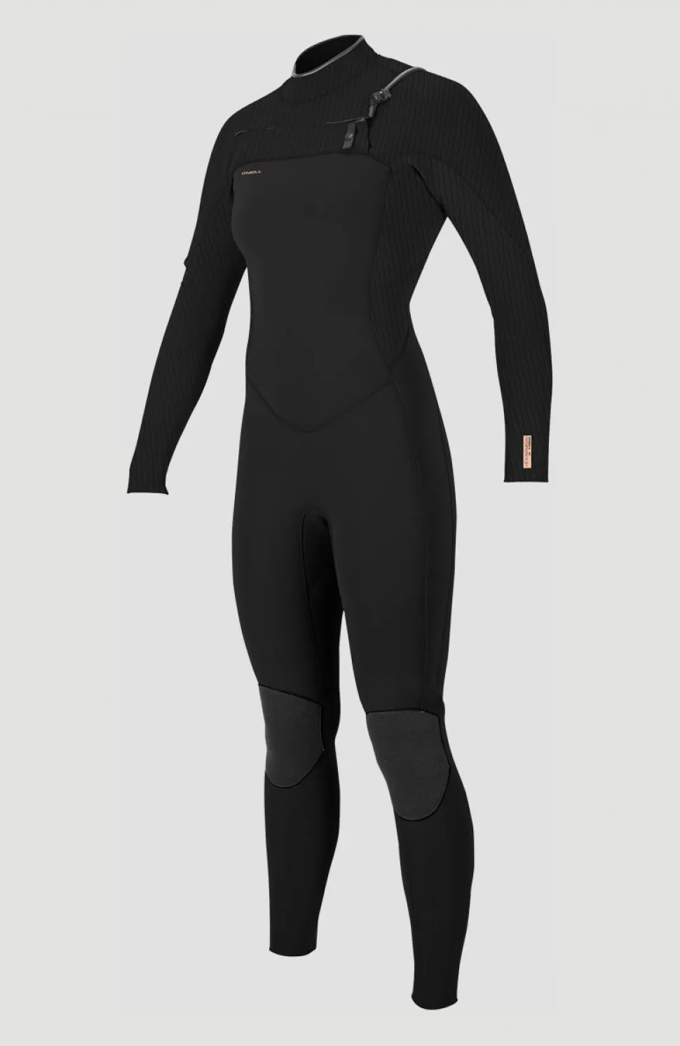 DamesHyperfreak Plus 4/3mm Chest Zip Full Wetsuit| Zwart