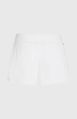 DamesJohnny Smocked Waist short| Wit
