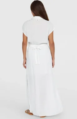 DamesLori Maxi overhemdjurk| Wit