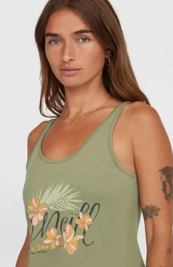 DamesLuana Graphic tanktop| Groen
