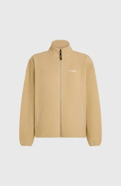 DamesMust-Have High-Pile fleecevest met volledige rits| Beige