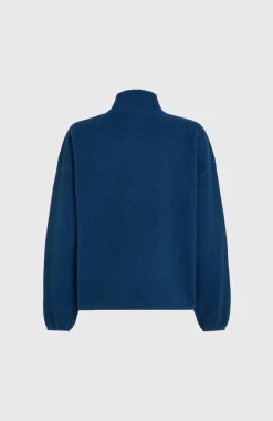 DamesMust-Have High-Pile fleecevest met volledige rits| Blauw
