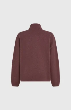 DamesMust-Have High-Pile fleecevest met volledige rits| Paars