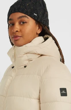 DamesMust-Have lange pufferjas| Beige
