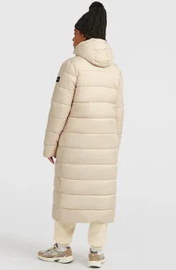 DamesMust-Have lange pufferjas| Beige