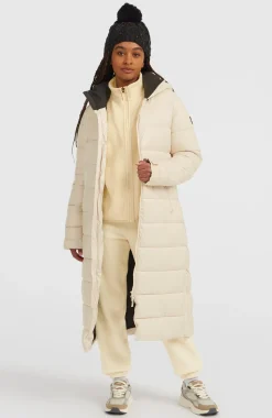 DamesMust-Have lange pufferjas| Beige