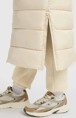 DamesMust-Have lange pufferjas| Beige