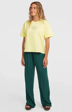 DamesO'Neill Boxy Back-Print T-shirt| Geel