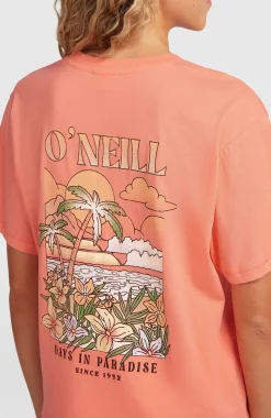 DamesO'Neill Boxy Back-Print T-shirt| Oranje