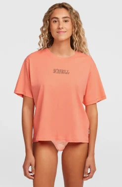 DamesO'Neill Boxy Back-Print T-shirt| Oranje
