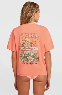 DamesO'Neill Boxy Back-Print T-shirt| Oranje
