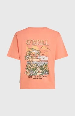 DamesO'Neill Boxy Back-Print T-shirt| Oranje