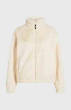 DamesO'Neill Must-Have jas van imitatiebont met volledige rits| Wit
