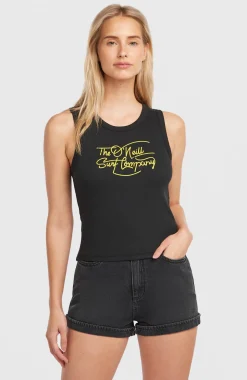 DamesO'Neill Rib tanktop| Zwart