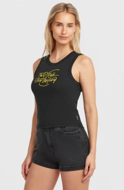 DamesO'Neill Rib tanktop| Zwart