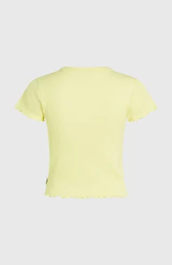 DamesO'Neill Rib T-shirt| Geel