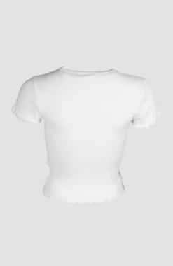 DamesO'Neill Rib T-shirt| Wit