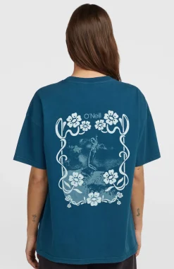 DamesO'Riginals Back-Print T-shirt| Blauw
