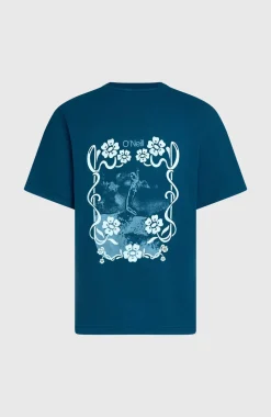 DamesO'Riginals Back-Print T-shirt| Blauw