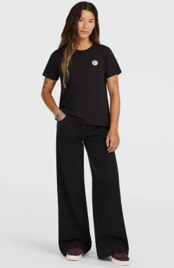 DamesO'Riginals Badge T-shirt| Zwart