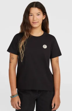 DamesO'Riginals Badge T-shirt| Zwart