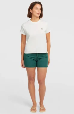 DamesO'Riginals Badge T-shirt| Wit