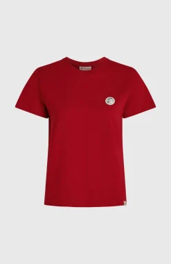 DamesO'Riginals Badge T-shirt| Rood
