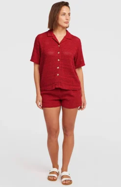 DamesO'Riginals Crochet short| Rood