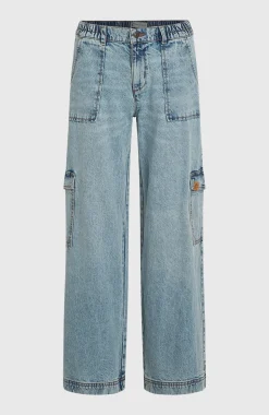 DamesO'Riginals Denim cargobroek| Blauw