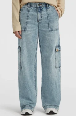 DamesO'Riginals Denim cargobroek| Blauw