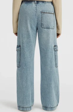DamesO'Riginals Denim cargobroek| Blauw