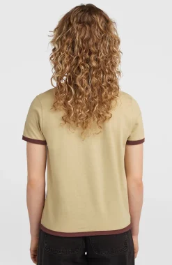 DamesO'Riginals Front-Print T-shirt| Beige
