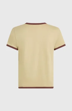 DamesO'Riginals Front-Print T-shirt| Beige
