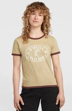 DamesO'Riginals Front-Print T-shirt| Beige
