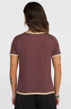 DamesO'Riginals Front-Print T-shirt| Paars