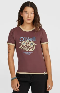 DamesO'Riginals Front-Print T-shirt| Paars