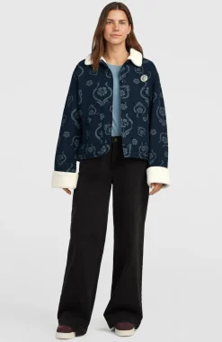 DamesO'Riginals jas met fleecevoering| Blauw