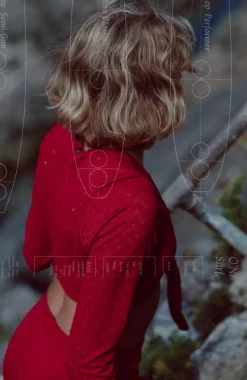 DamesO'Riginals Knotted shirt met lange mouwen| Rood
