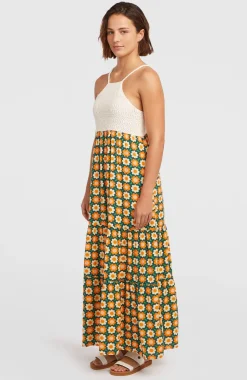 DamesO'Riginals maxi-jurk| Groen