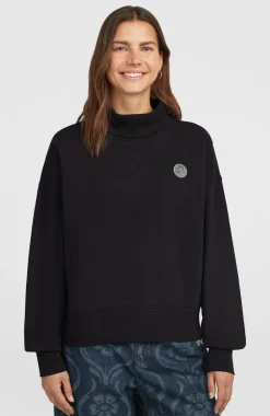 DamesO'Riginals sweater met hoge hals| Zwart
