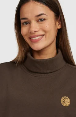DamesO'Riginals sweater met hoge hals| Bruin