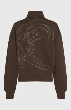 DamesO'Riginals sweater met hoge hals| Bruin