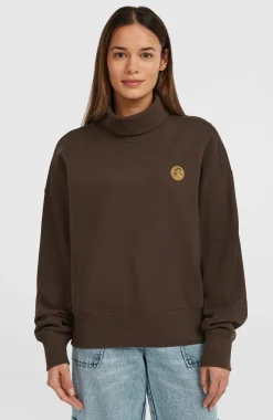DamesO'Riginals sweater met hoge hals| Bruin