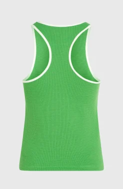 DamesO'Riginals tanktop van gewafelde stof| Groen