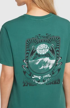 DamesO'Riginals Vintage Graphic T-shirt| Groen