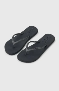 DamesProfile Glitter slippers| Zwart